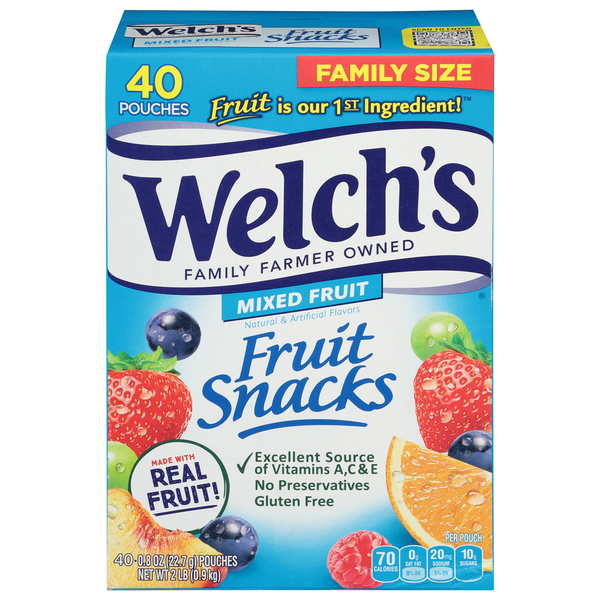 Welch's Fruit Snacks, Mixed Fruit, Family Size