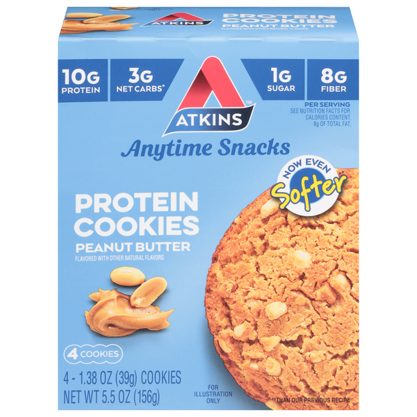 Atkins Protein Cookies, Peanut Butter