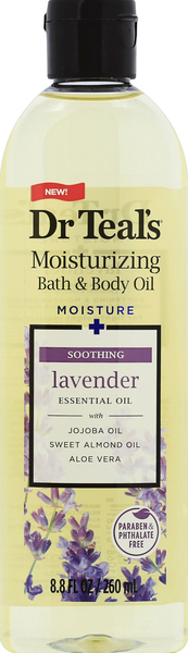 Dr Teal's Bath & Body Oil, Moisturizing, Lavender