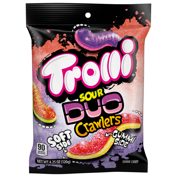 Trolli Gummi Candy, Sour Crawlers, Duo