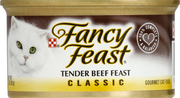 Fancy Feast Cat Food, Gourmet, Classic, Tender Beef Feast