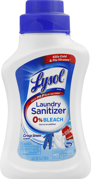 Lysol Laundry Sanitizer, 0% Bleach, Crisp Linen Scent