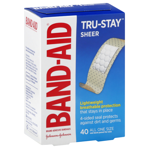 Band Aid Tru-Stay Sheer Bandages