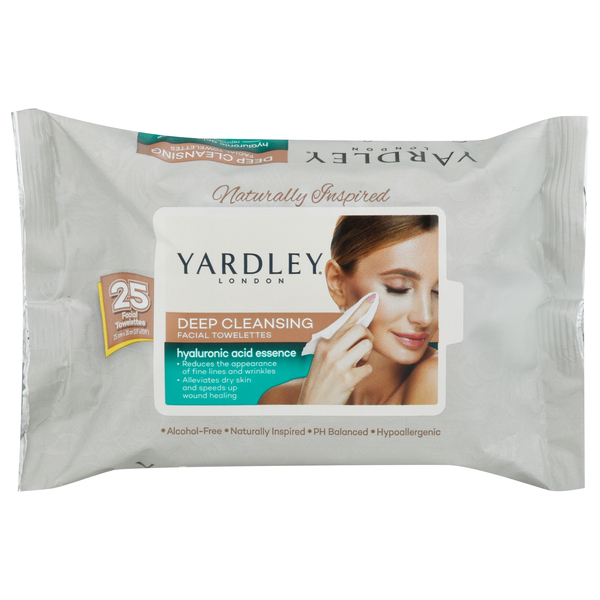 Yardley Facial Towelettes, Deep Cleansing