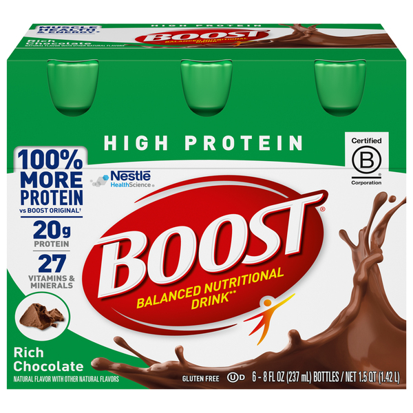 Boost Balanced Nutritional Drink, High Protein, Rich Chocolate