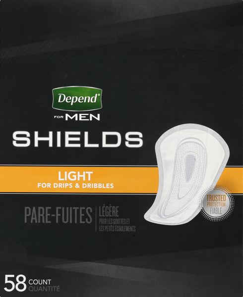 Depend Shields, Light, For Men