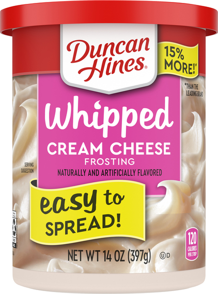 Duncan Hines Frosting, Cream Cheese, Whipped