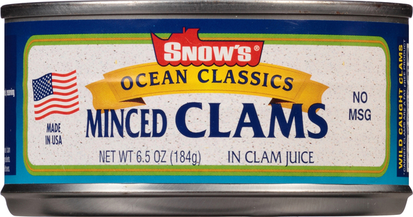 Snow's Clams in Clam Juice, Minced