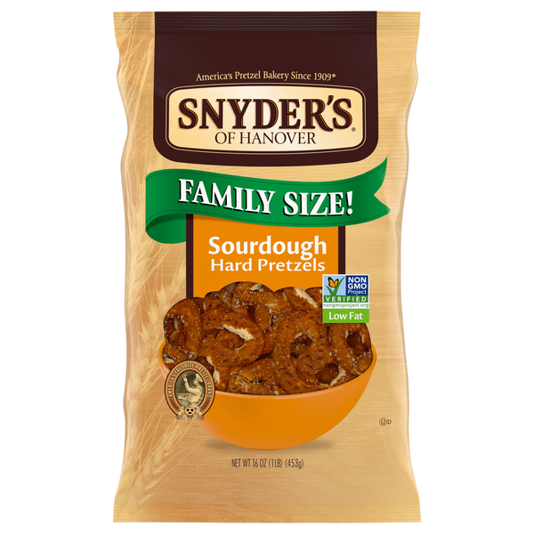 Snyder's Of Hanover Hard Pretzels, Sourdough, Family Size