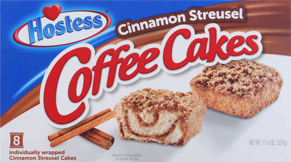 Hostess Cakes, Cinnamon Streusel, 8 Pack