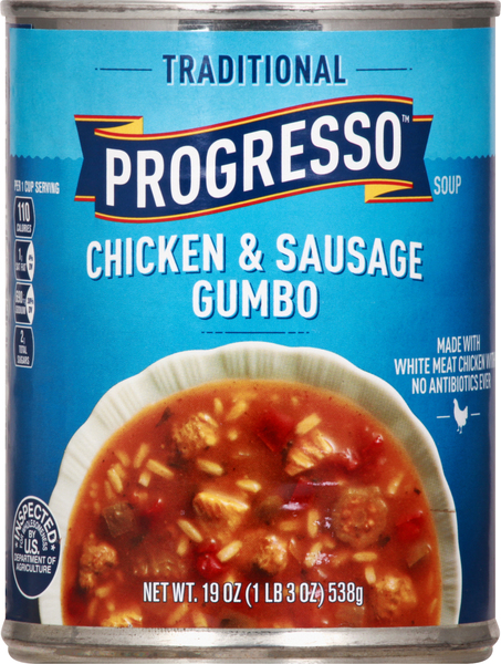 Progresso Soup, Chicken & Sausage Gumbo, Traditional