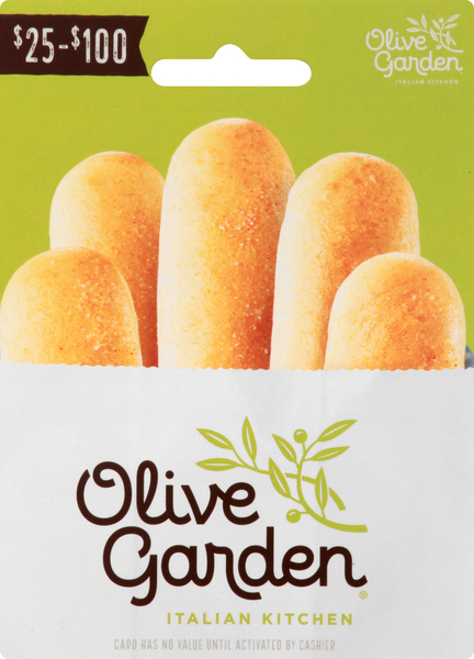 Olive Garden Gift Card, $25-$100