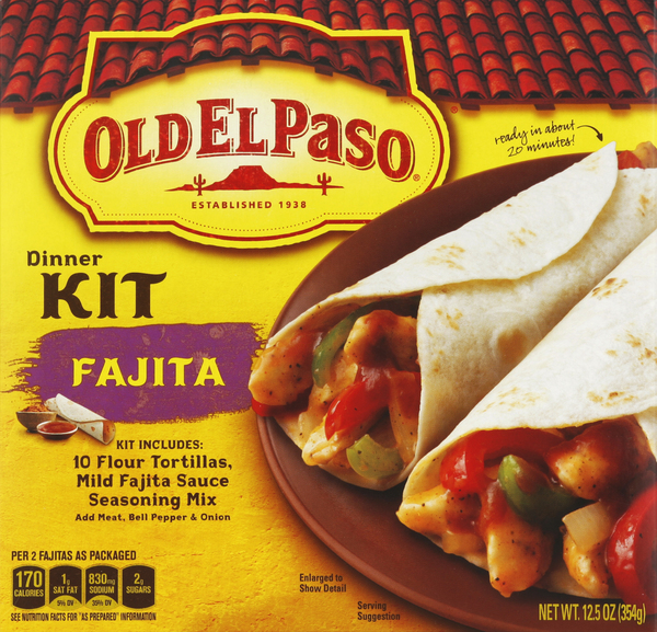 Old El Paso Dinner Kit, Fajita