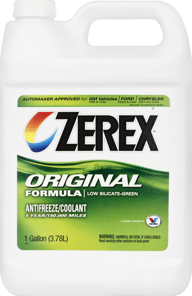 Zerex Antifreeze/Coolant, Original Formula, Low Silicate-Green