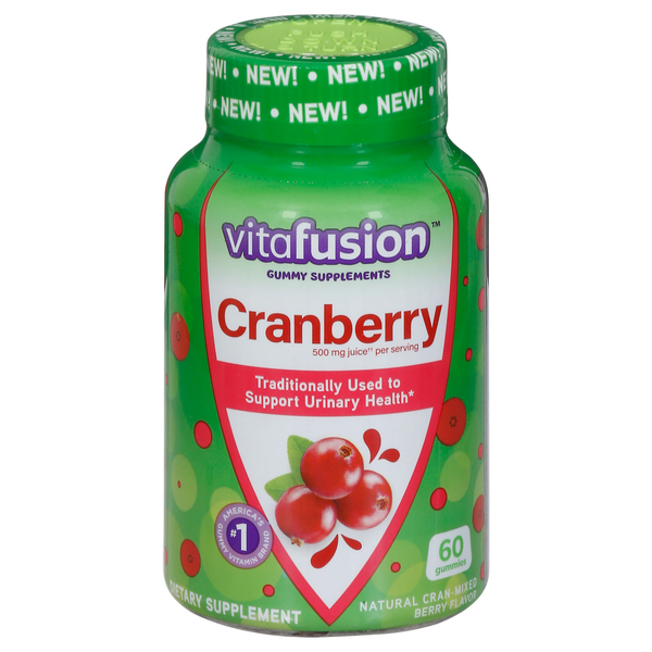 Vitafusion Cranberry, 500 mg, Gummies,  Natural Cran-Mixed Berry Flavor
