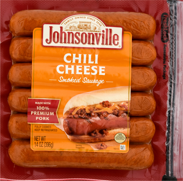 Johnsonville Smoked Sausages, Chili Cheese