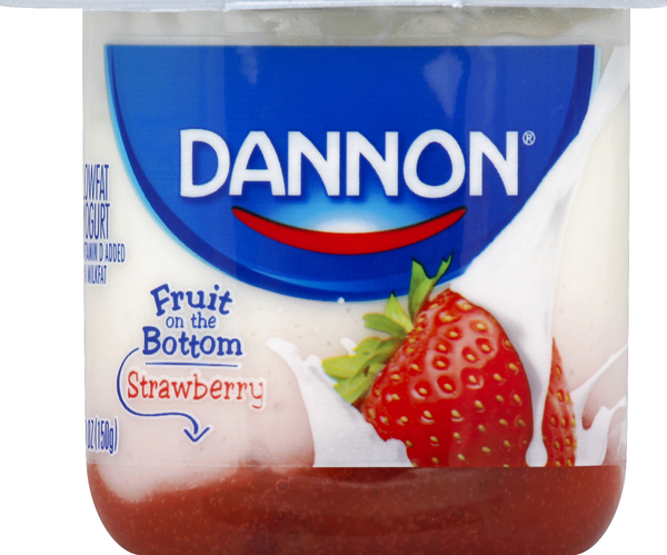 Dannon Yogurt, Lowfat, Fruit on the Bottom, Strawberry