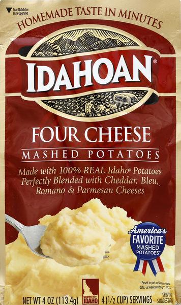 Idahoan Mashed Potatoes, Four Cheese