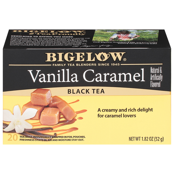 Bigelow Black Tea, Vanilla Caramel, Tea Bags