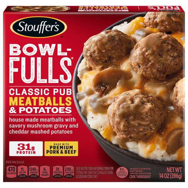Stouffer's Meatballs & Potatoes, Classic Pub