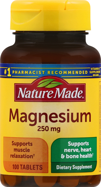 Nature Made Magnesium, 250 mg, Tablets