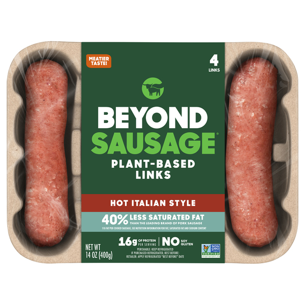 Beyond Meat Beyond Sausage, Italian, Hot