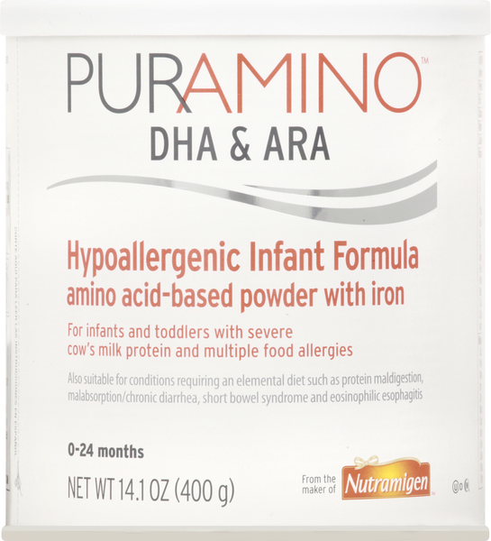 Puramino Infant Formula, Hypoallergenic, 0-24 months