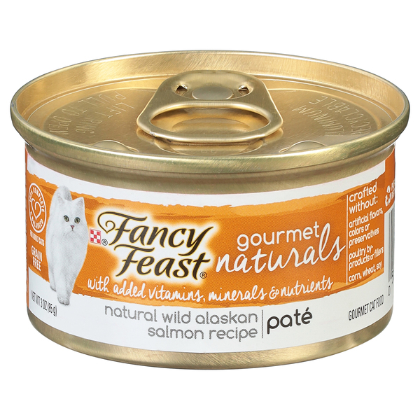 Fancy Feast Cat Food, Natural Wild Alaskan Salmon Recipe, Pate, Adult