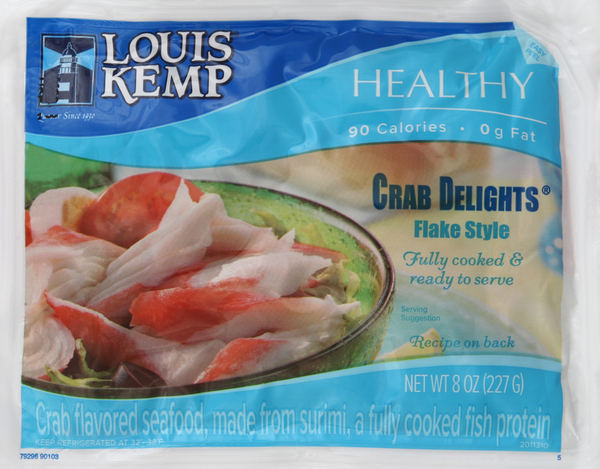 Louis Kemp Imitation Crab, Flake 8 oz, Seafood