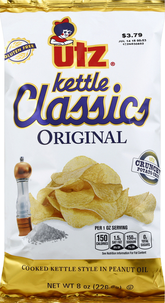 Utz Potato Chips, Crunchy, Original