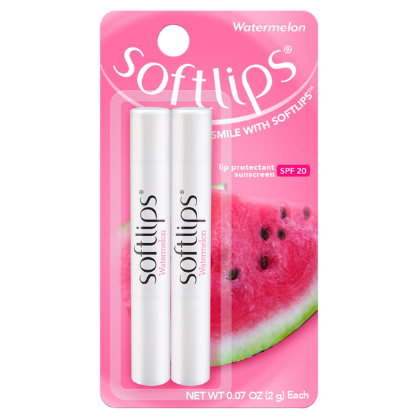 Softlips Lip Protectant Sunscreen, Watermelon, SPF 20