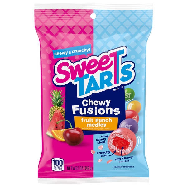 Sweetarts Candy, Fruit Punch Medley, Chewy Fusions