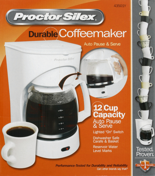 Proctor Silex Coffeemaker, 12 Cup