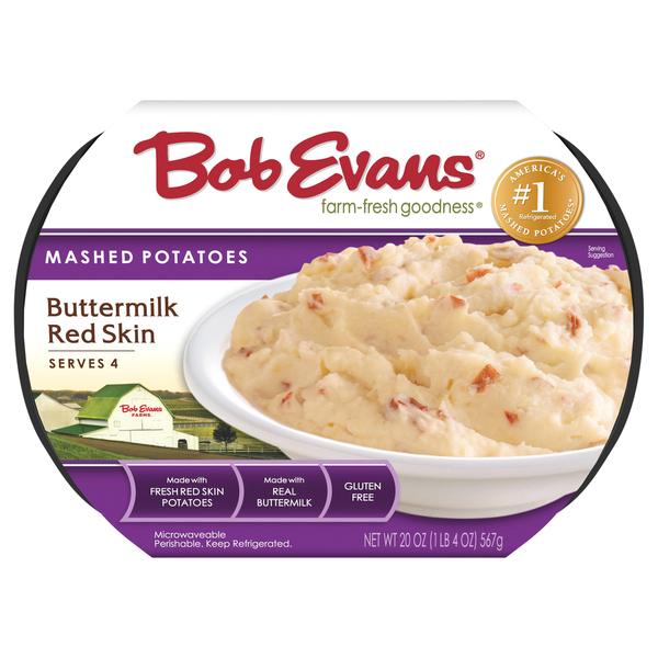 Bob Evans Mashed Potatoes, Buttermilk Red Skin