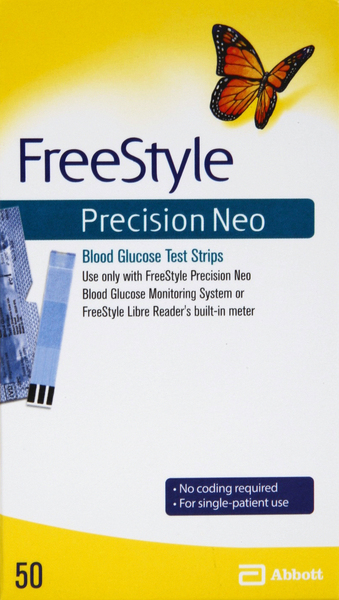 Free Style Test Strips, Blood Glucose