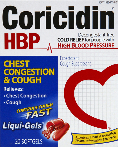 Coricidin Chest Congestion & Cough, Liqui-Gels Softgels