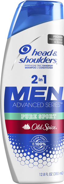 Head & Shoulders Shampoo + Conditioner, Old Spice Pure Sport, 2 in 1, Men