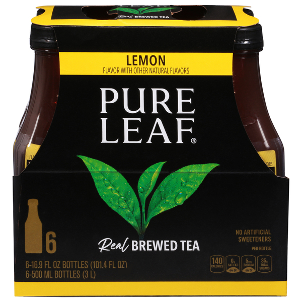 Pure Leaf Brewed Tea, Real, Lemon
