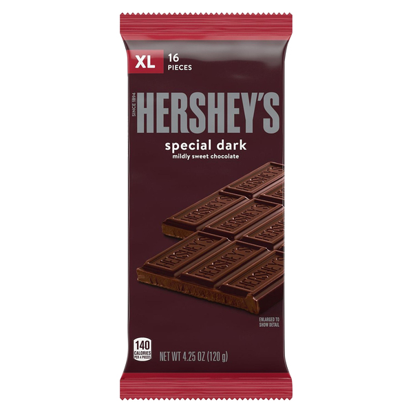 Hershey's Chocolate Bar, Special Dark, Mildly Sweet, XL