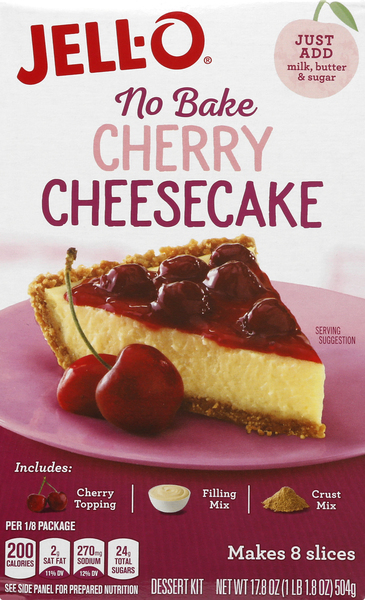 Jell O Dessert Kit, Cherry Cheesecake, No Bake