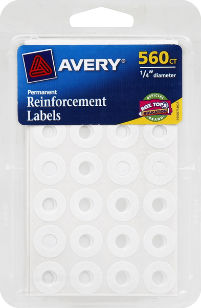 Avery Reinforcement Labels, Permanent