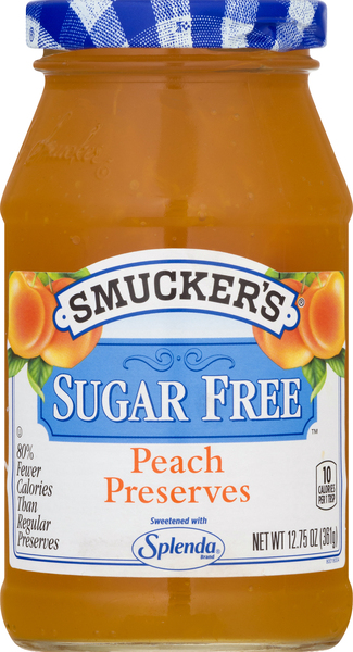 SMUCKERS Preserves, Sugar Free, Peach
