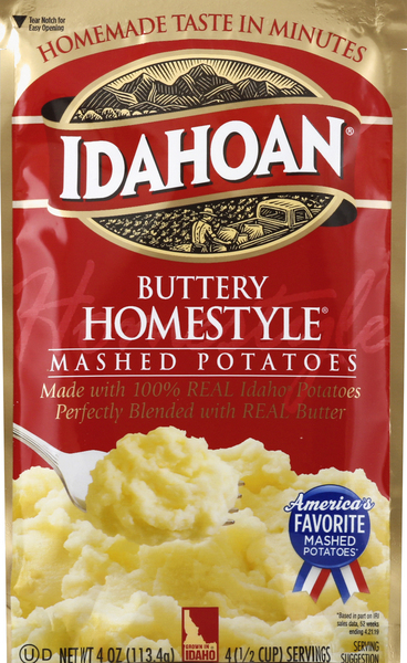 Idahoan Mashed Potatoes, Buttery Homestyle