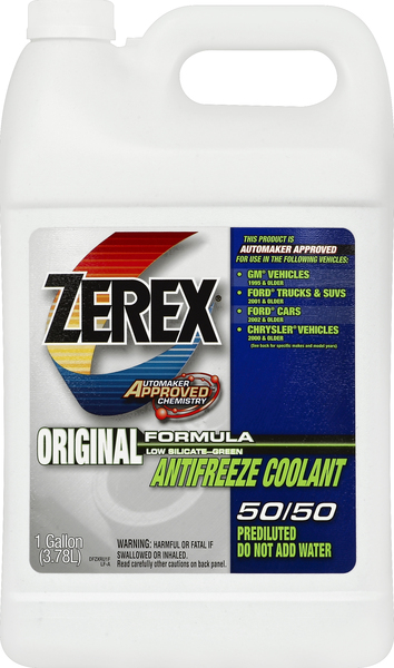 Zerex Antifreeze Coolant, Original Formula, 50/50