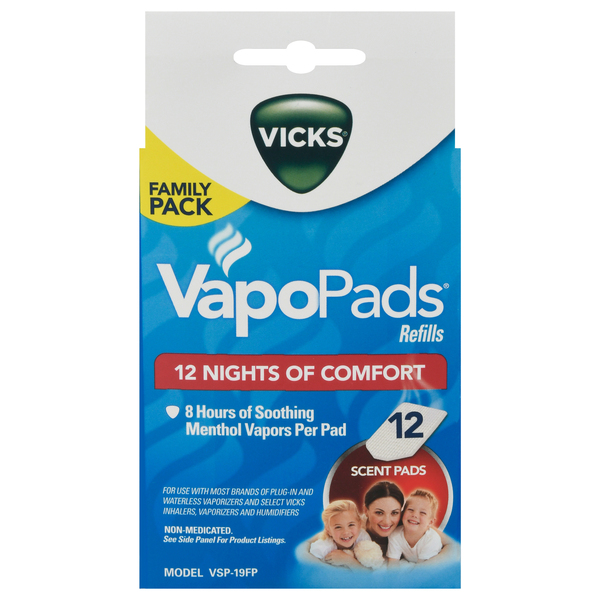 Vicks Scent Pads, Refills, Family Pack