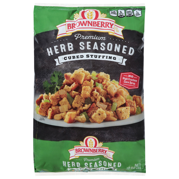 Brownberry Cubed Stuffing, Premium, Herb Seasoned