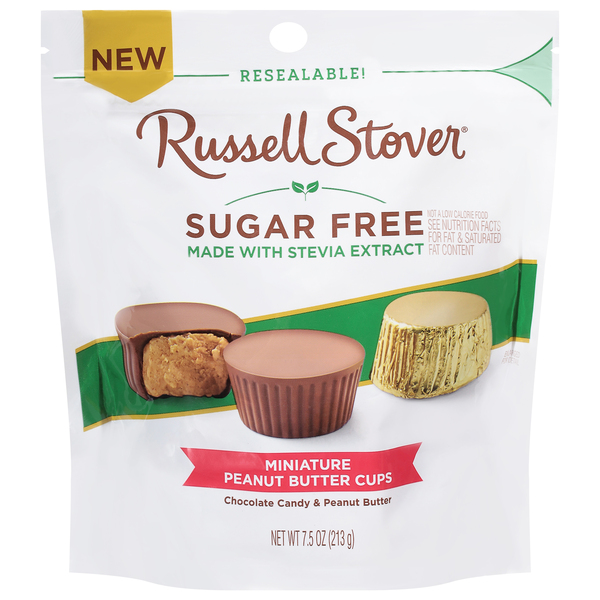 Russell Stover Peanut Butter Cups, Chocolate Candy & Peanut Butter, Miniature