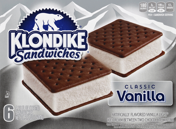 Klondike Sandwiches, Classic Vanilla