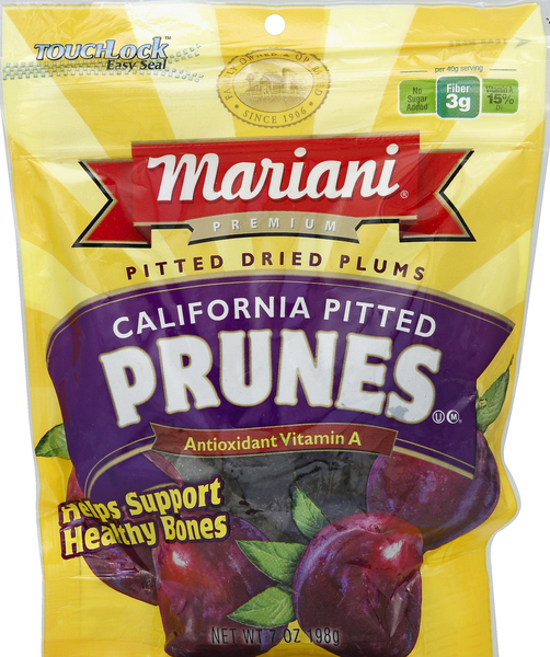 Mariani Prunes, California Pitted