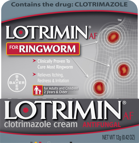 Lotrimin Antifungal, Clotrimazole Cream, for Ringworm